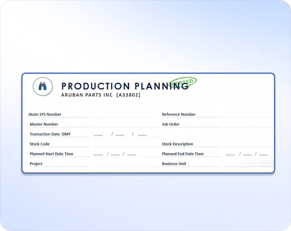 Production Planning